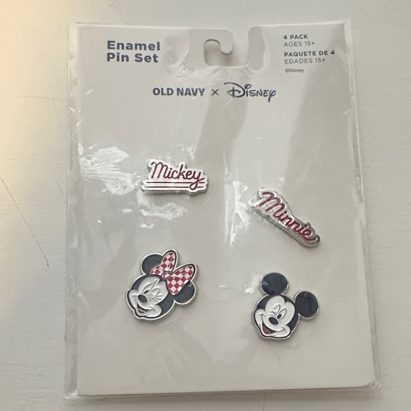 Old Navy x Disney Mickey and Minnie Enamel Pin Sets - Picture 2 of 4